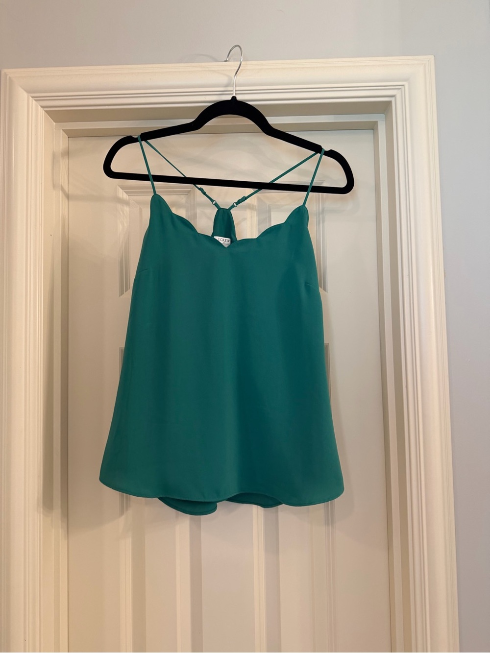 J. Crew Factory Teal Adjustable-Strap Camisole